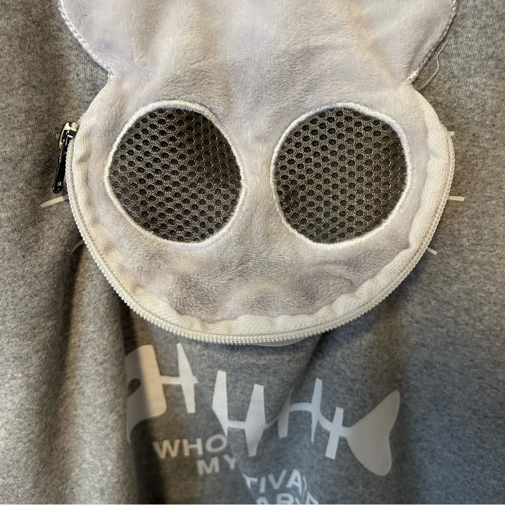 Amazon Viral Cat Carrier Heather Grey Hoodie Size XXL - Picture 3 of 14